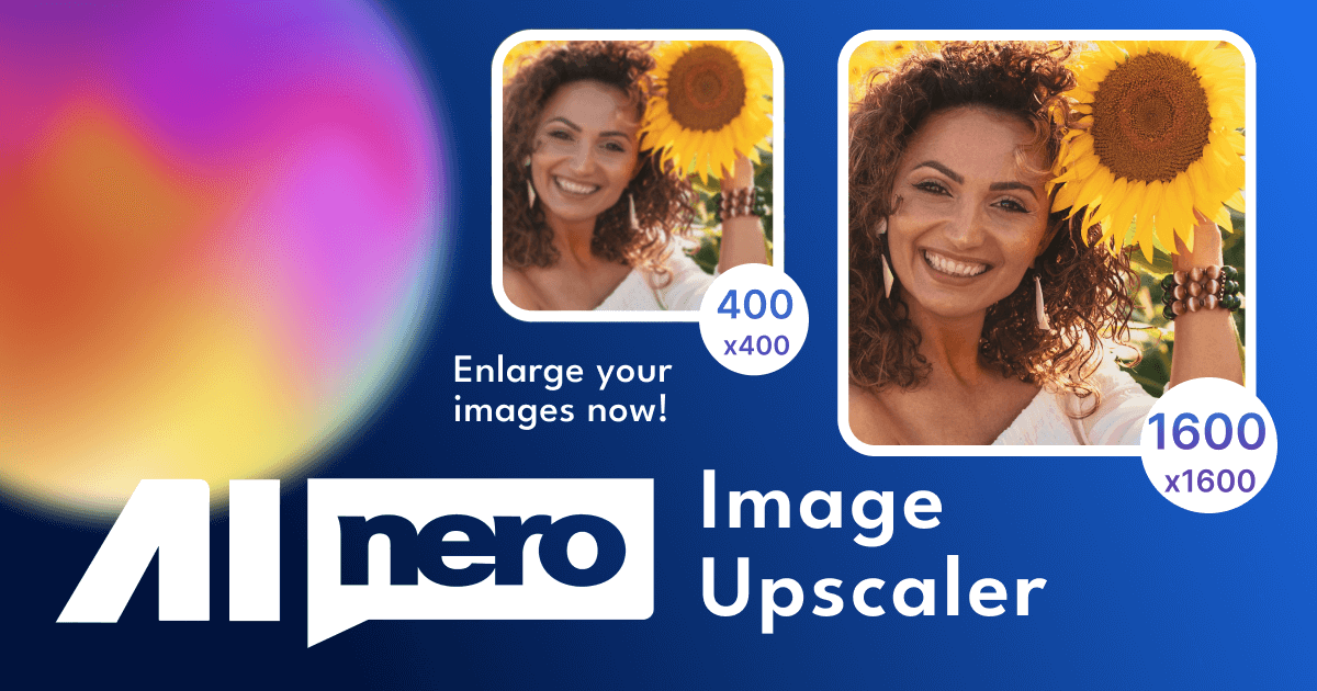 screenshot of Nero AI Image Upscaler